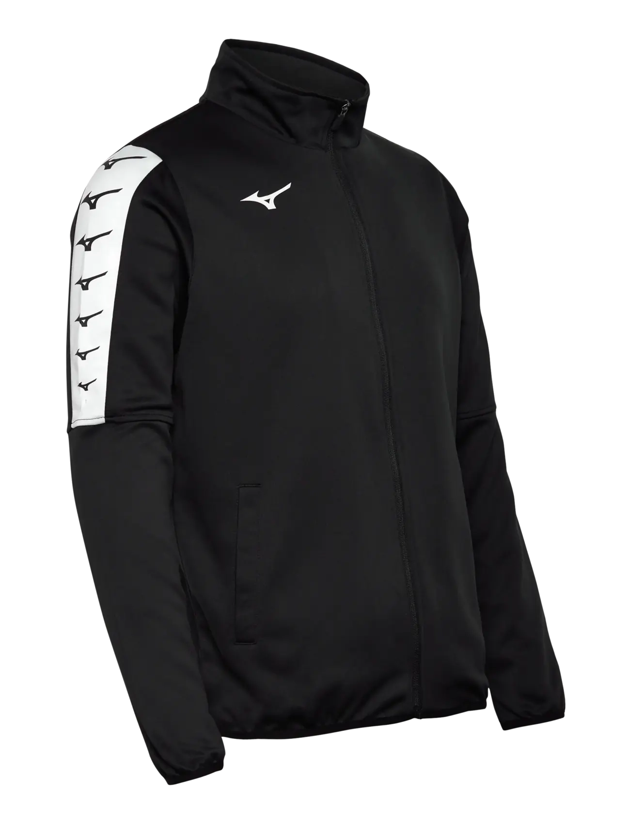 Mizuno - Nara Interlock Track Jacket M - sportjacken - black - 2