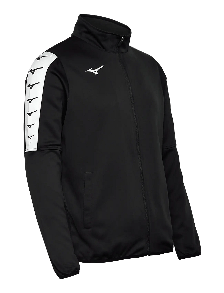 Mizuno - Nara Interlock Track Jacket M - kurtki sportowe - black - 2