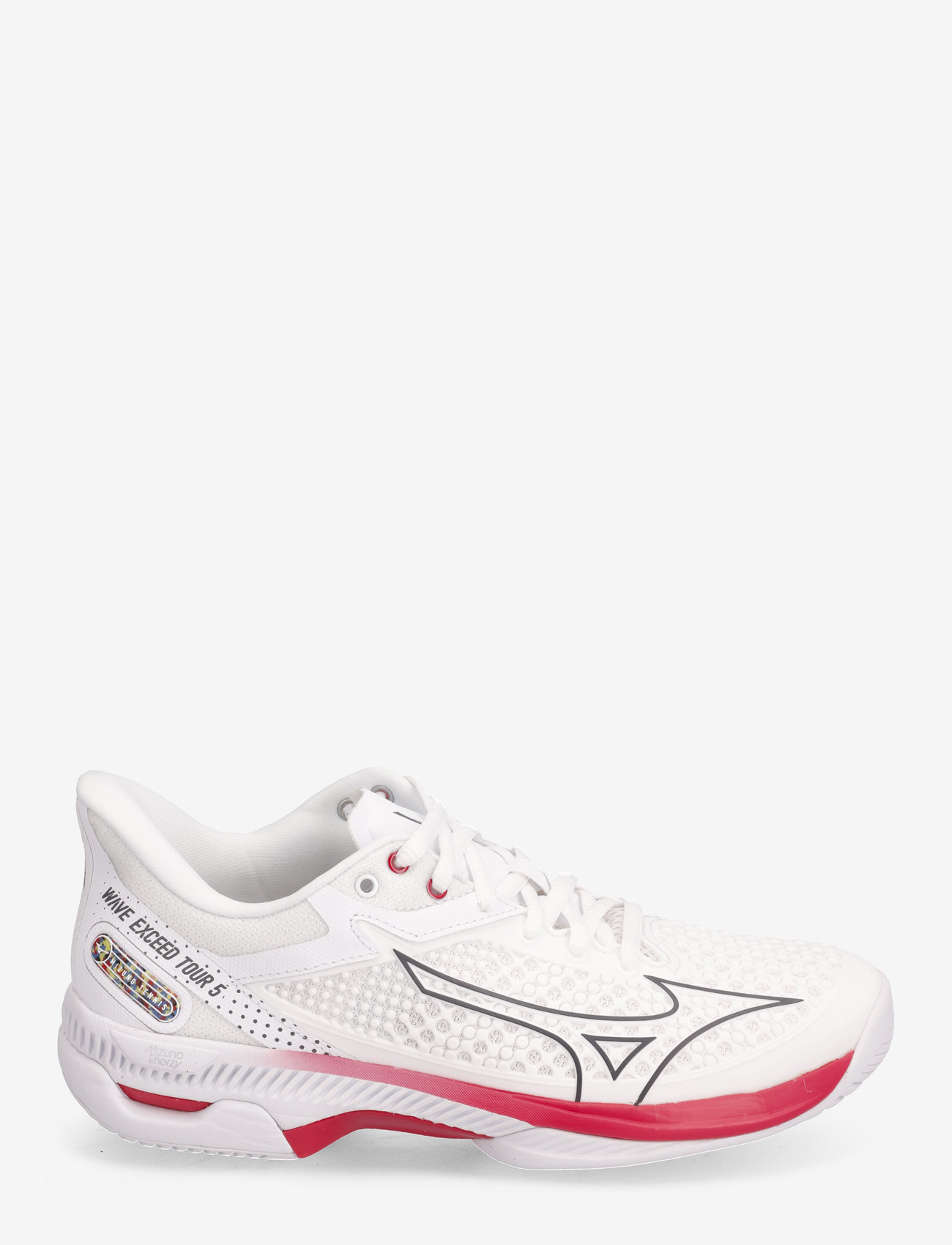 Mizuno - WAVE EXCEED TOUR 5AC(W) - racketsports shoes - undyed white/quiet shade/opera red - 1