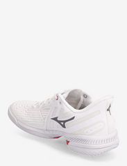 Mizuno - WAVE EXCEED TOUR 5AC(W) - racketsports shoes - undyed white/quiet shade/opera red - 2
