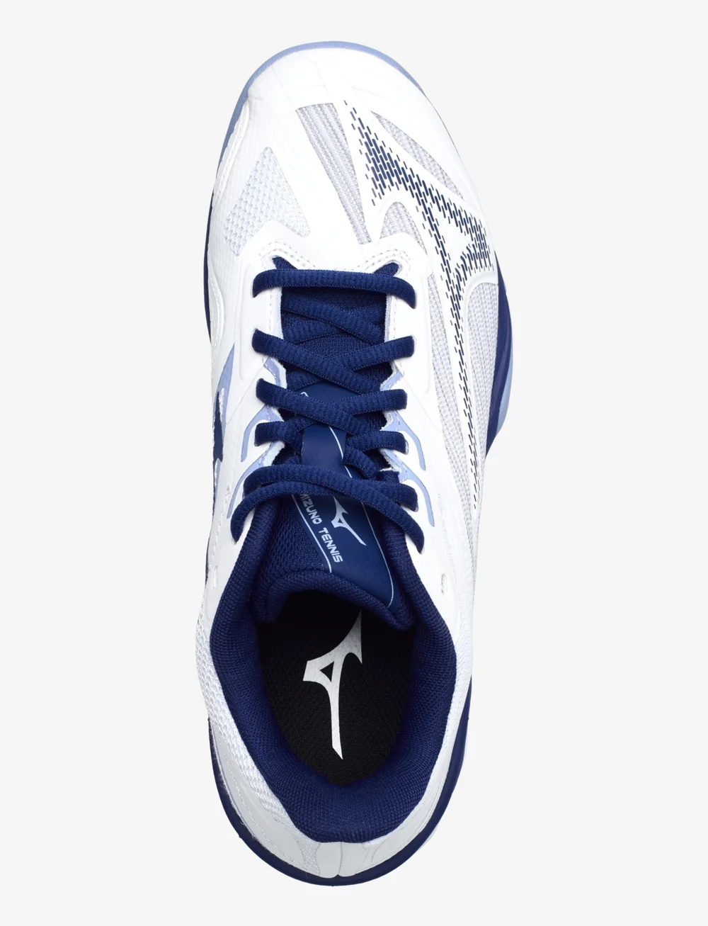 Mizuno - WAVE EXCEED LIGHT 2(W) - tennisejalatsid - white/bellwether blue/bel air blue - 3