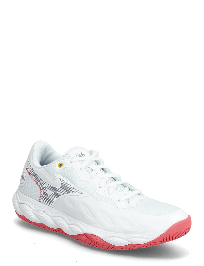 Mizuno - WAVE ENFORCE COURT AC W - tennissko - white/blue granite/calypso coral - 0