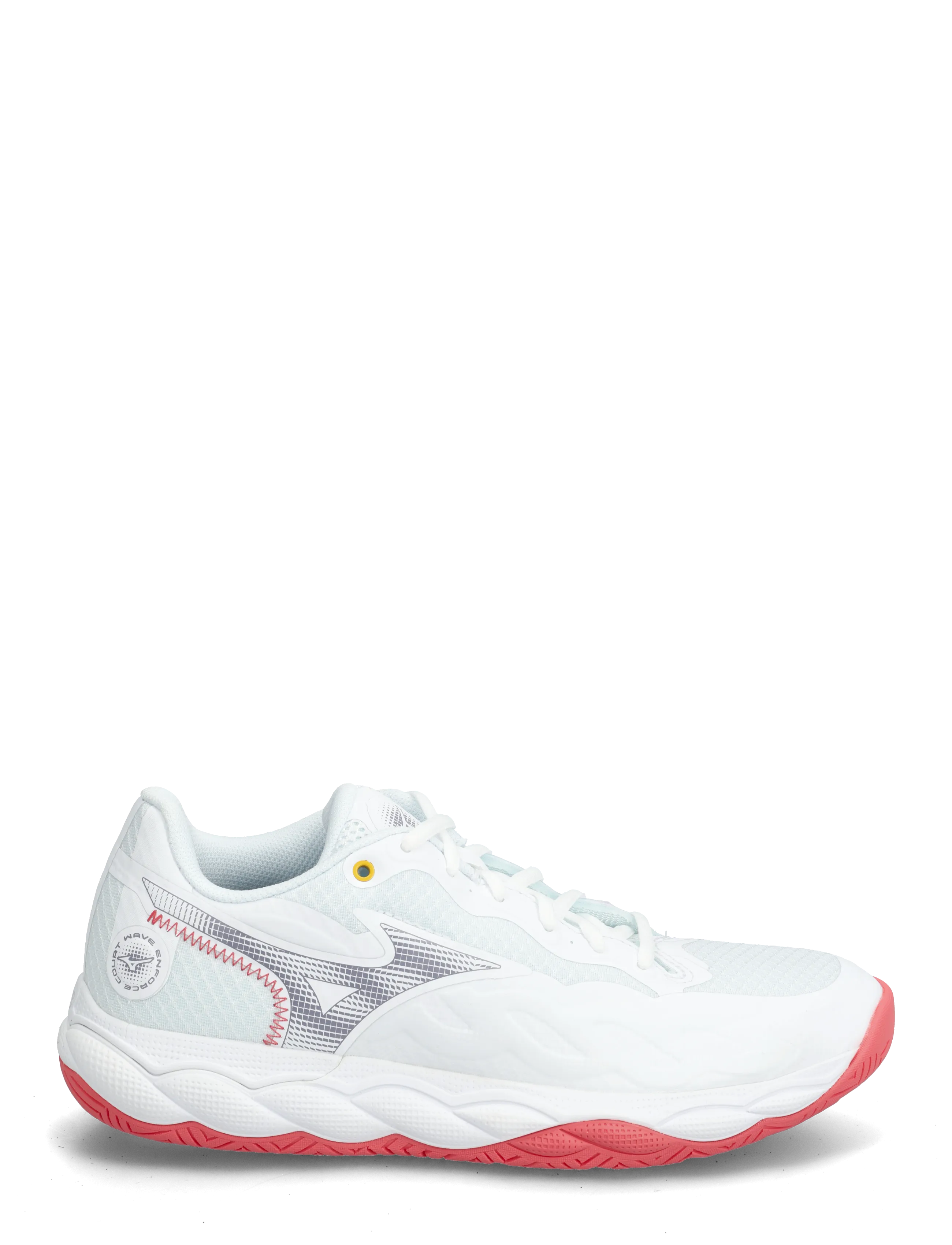Mizuno - WAVE ENFORCE COURT AC W - tennisschuhe - white/blue granite/calypso coral - 1
