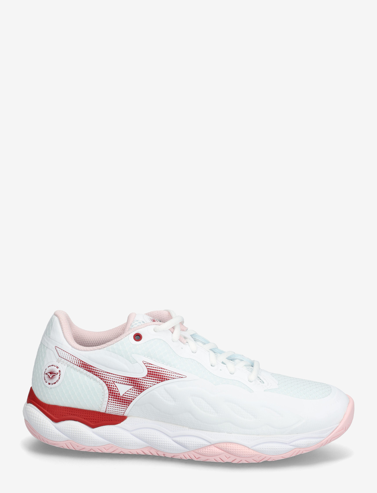 Mizuno - WAVE ENFORCE COURT AC(W) - tennisschuhe - white/pinkesque/barbados cherry - 1