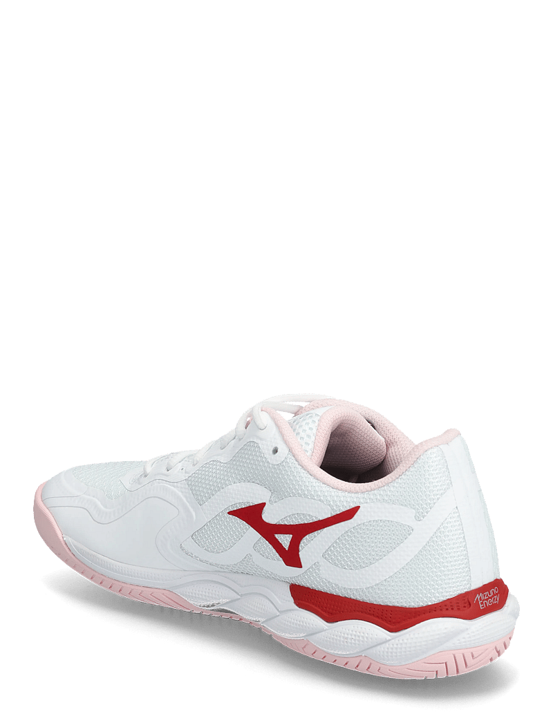 Mizuno - WAVE ENFORCE COURT AC(W) - tennisschuhe - white/pinkesque/barbados cherry - 2
