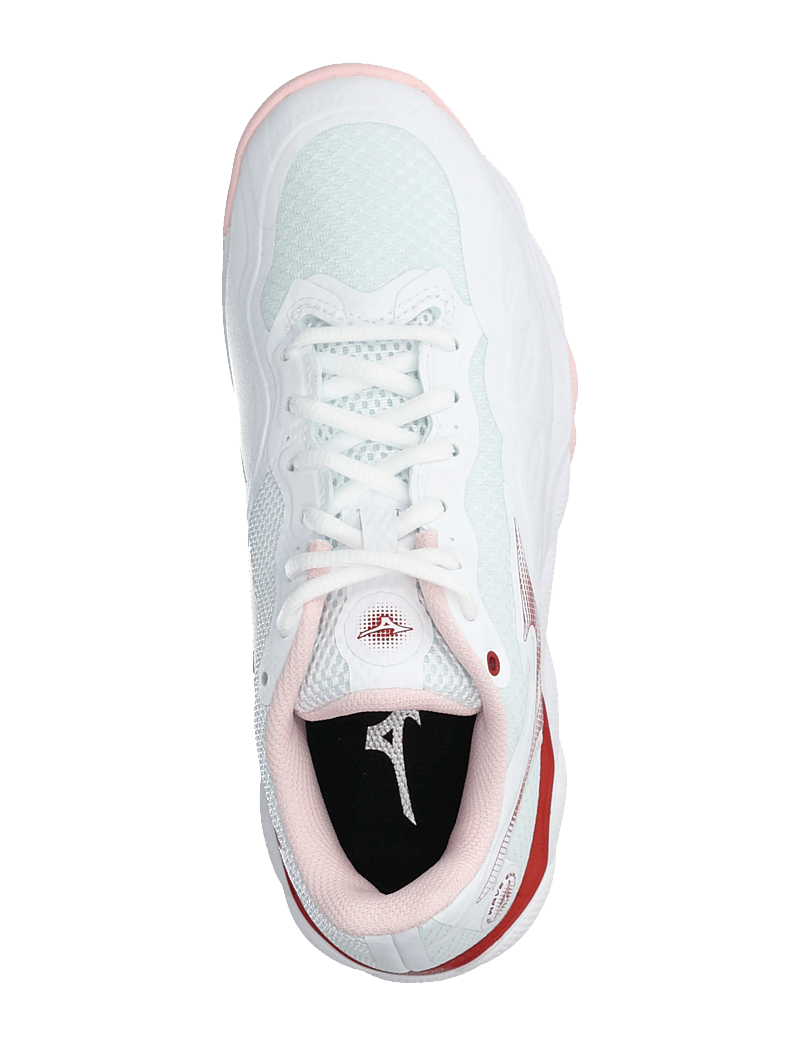 Mizuno - WAVE ENFORCE COURT AC(W) - tennisschuhe - white/pinkesque/barbados cherry - 3