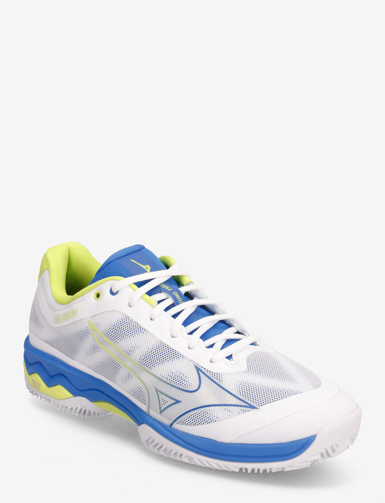 Mizuno - WAVE EXCEED LGTPADEL(M) - racketsports shoes - white/peace blue/acid lime - 0