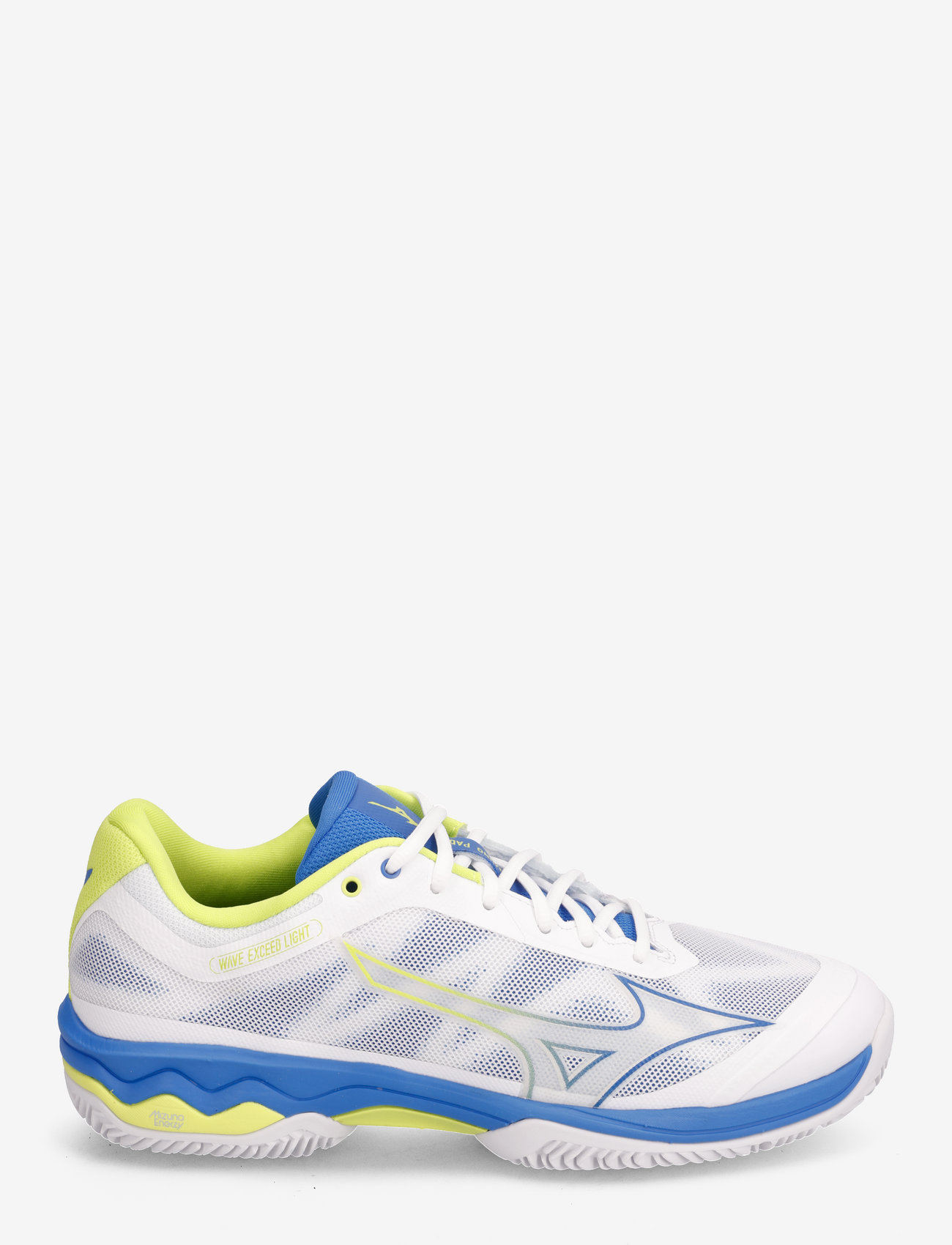 Mizuno - WAVE EXCEED LGTPADEL(M) - padel shoes - white/peace blue/acid lime - 1
