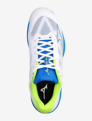 Mizuno - WAVE EXCEED LGTPADEL(M) - racketsports shoes - white/peace blue/acid lime - 3
