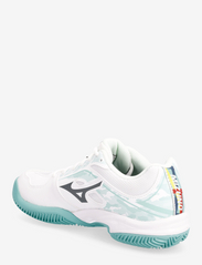 Mizuno - BREAK SHOT 3 CC W - racketsports shoes - white/iron gate/turquoise - 2