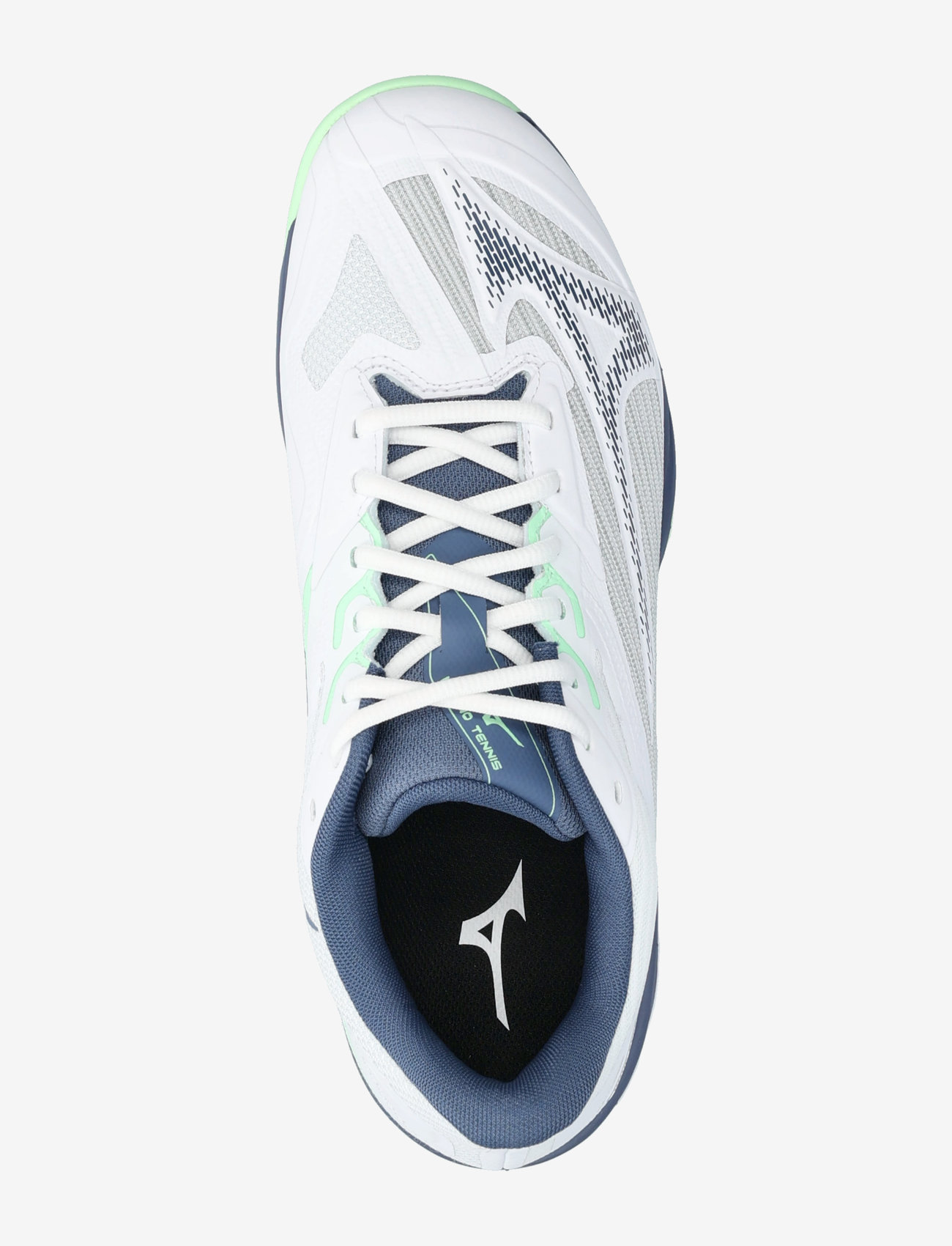 Mizuno - WAVE EXCEED LIGHT 2(M) - tennisejalatsid - white/vintage indigo/neo mint - 3