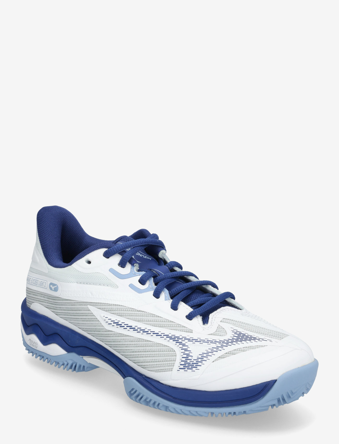 Mizuno - WAVE EXCEED LIGHT 2(W) - tennis shoes - white/bellwether blue/bel air blue - 0