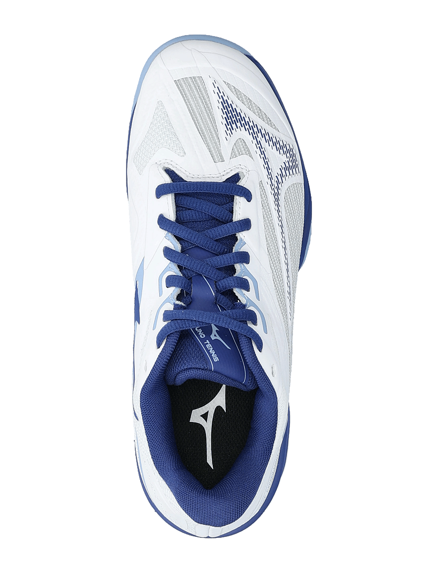 Mizuno - WAVE EXCEED LIGHT 2(W) - buty do tenisa - white/bellwether blue/bel air blue - 3