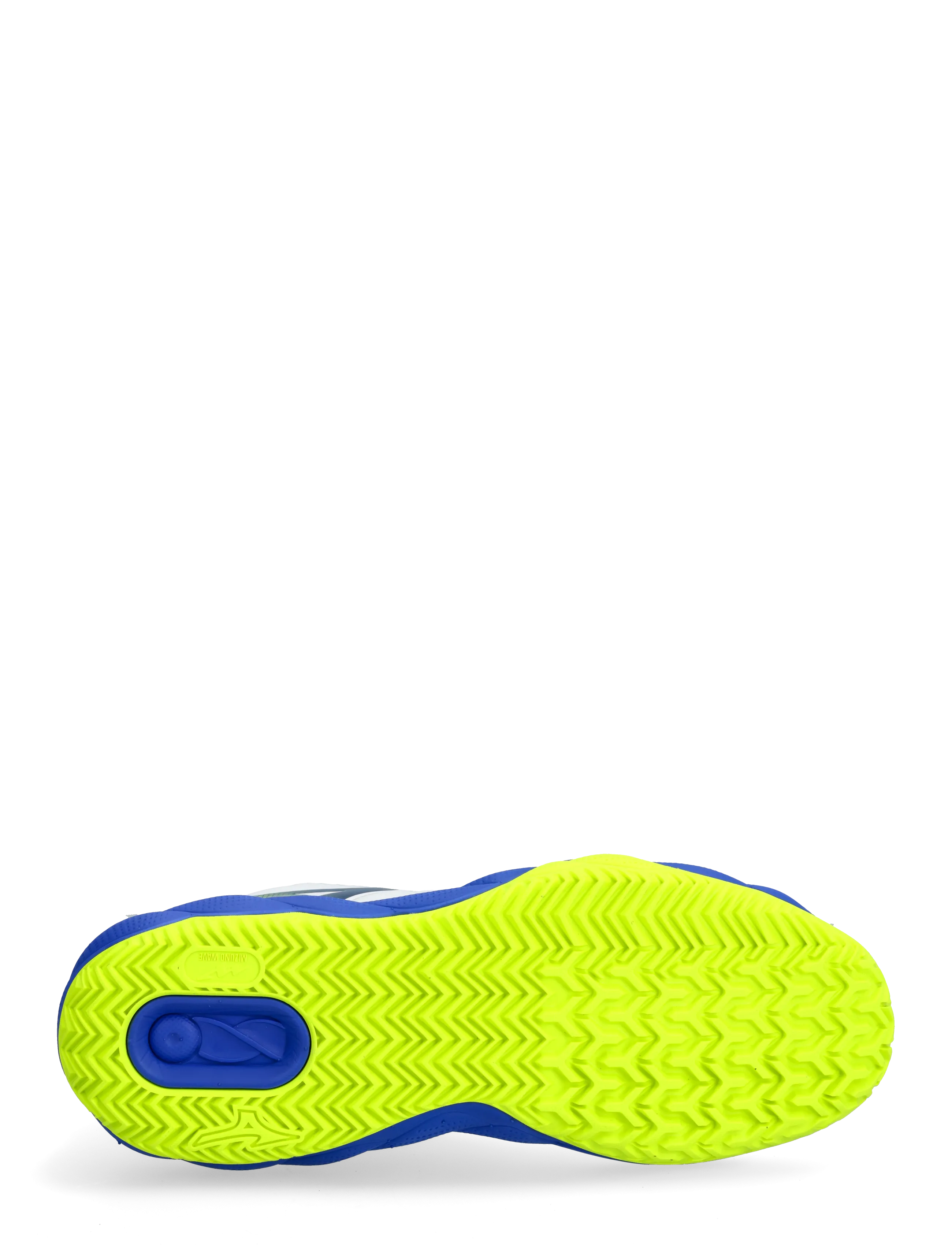 Mizuno - WAVE ENFORCE COURT CC(U) - tennisskór - white/dazzling blue/lightning yellow - 4