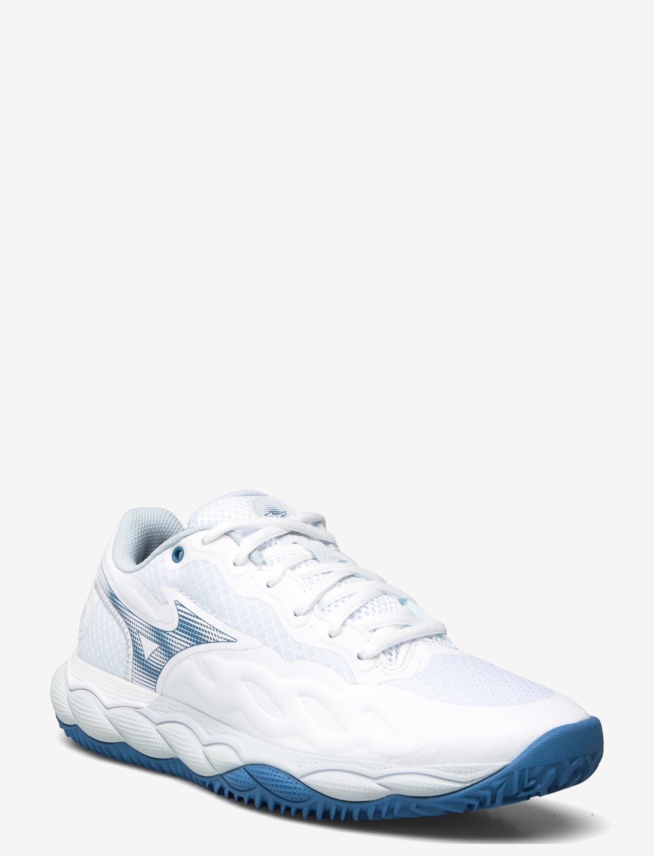 Mizuno - WAVE ENFORCE COURT CC(W) - tennissko - white/parisian blue/plein air - 1