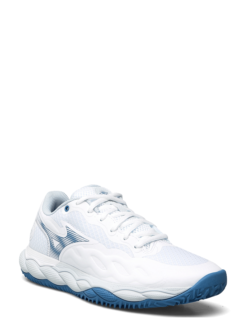 Mizuno - WAVE ENFORCE COURT CC(W) - tennissko - white/parisian blue/plein air - 1