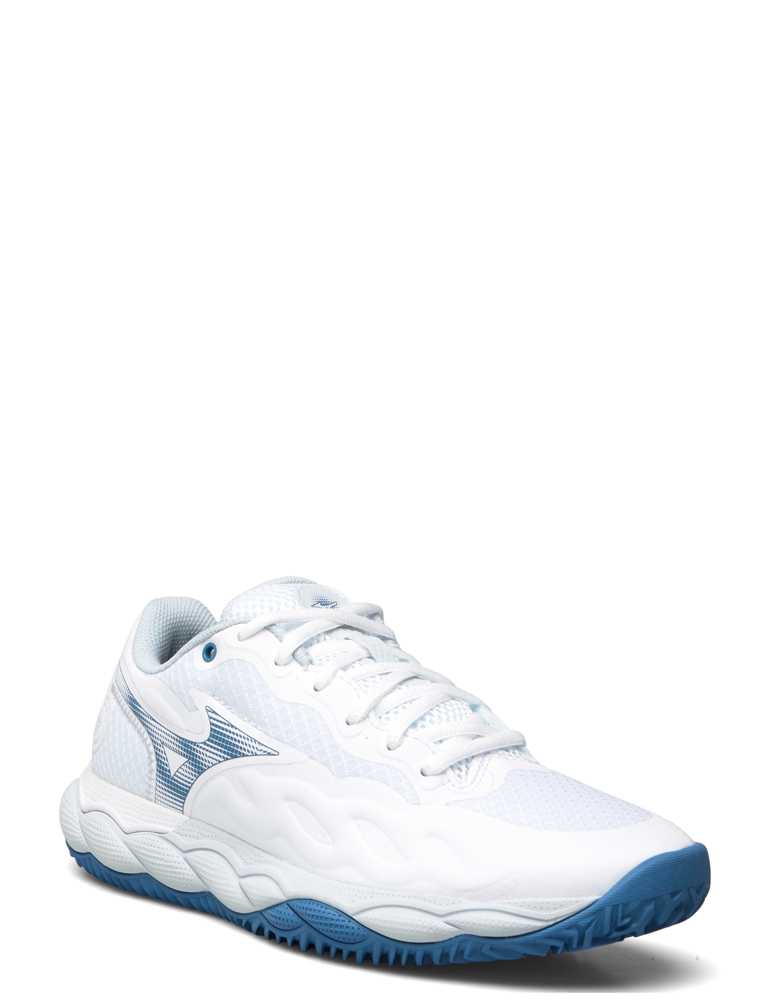 Mizuno - WAVE ENFORCE COURT CC(W) - tennisschuhe - white/parisian blue/plein air - 1