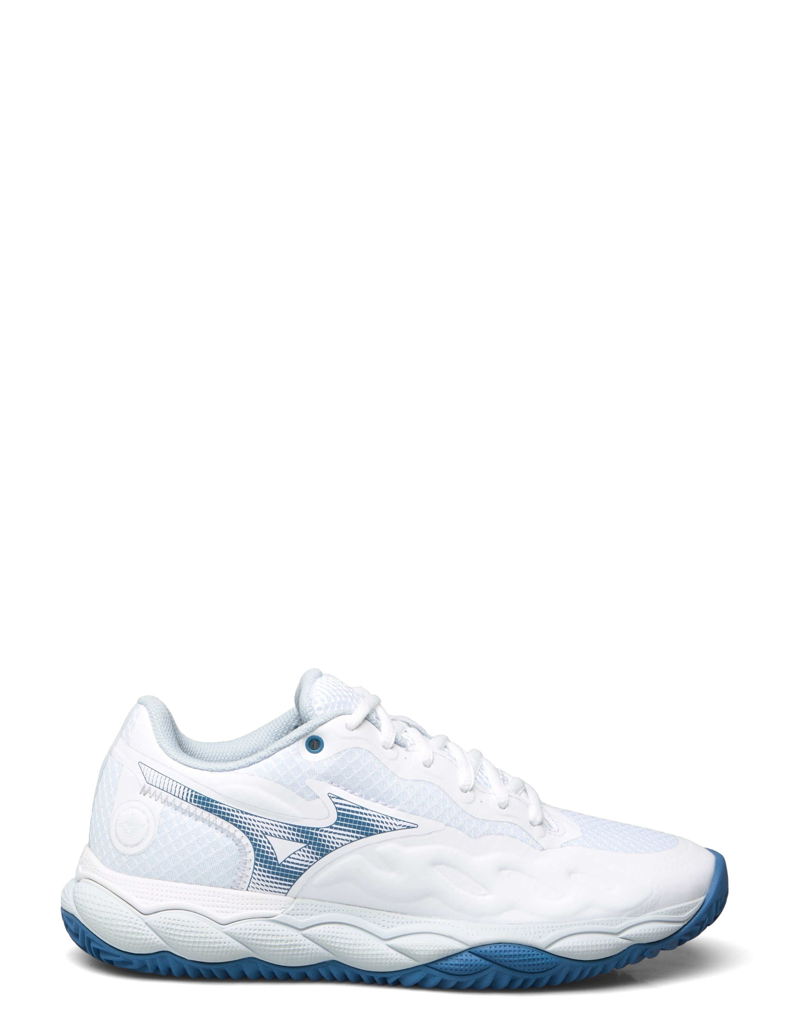 Mizuno - WAVE ENFORCE COURT CC(W) - teniso batai - white/parisian blue/plein air - 2