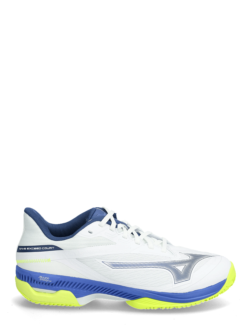 Mizuno - WAVE EXCEED COURT CC(M) - tennissko - white/dazzling blue/lightning yellow - 1