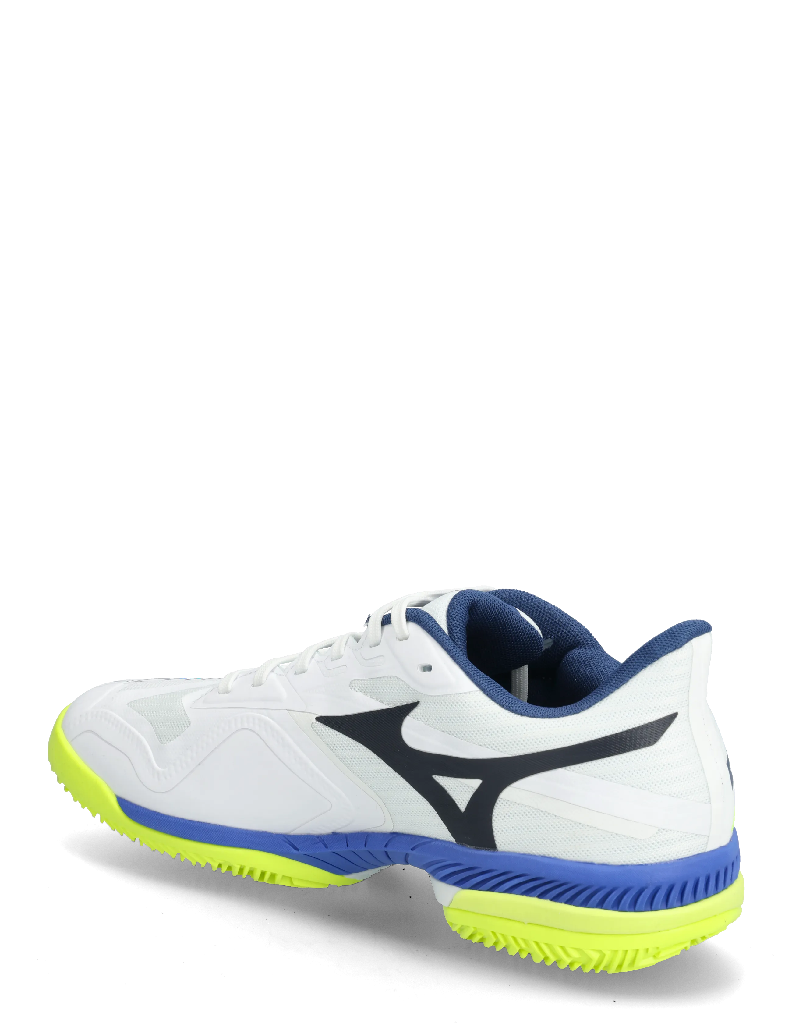 Mizuno - WAVE EXCEED COURT CC(M) - tennisskor - white/dazzling blue/lightning yellow - 2