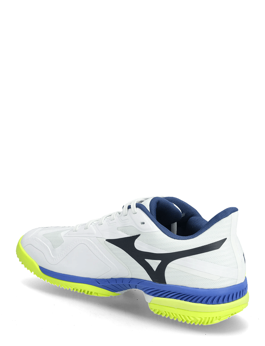 Mizuno - WAVE EXCEED COURT CC(M) - tennisskor - white/dazzling blue/lightning yellow - 2
