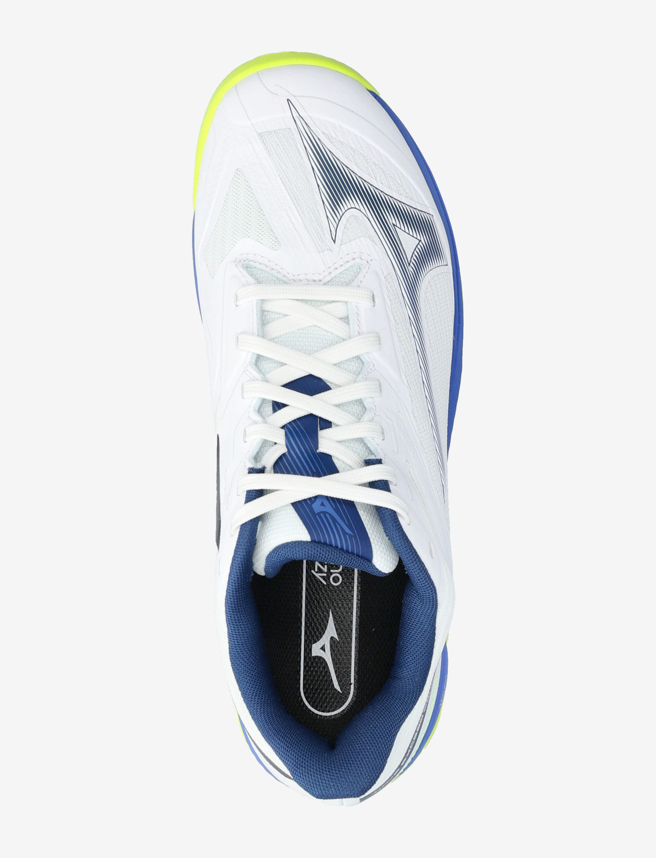 Mizuno - WAVE EXCEED COURT CC(M) - tennissko - white/dazzling blue/lightning yellow - 3