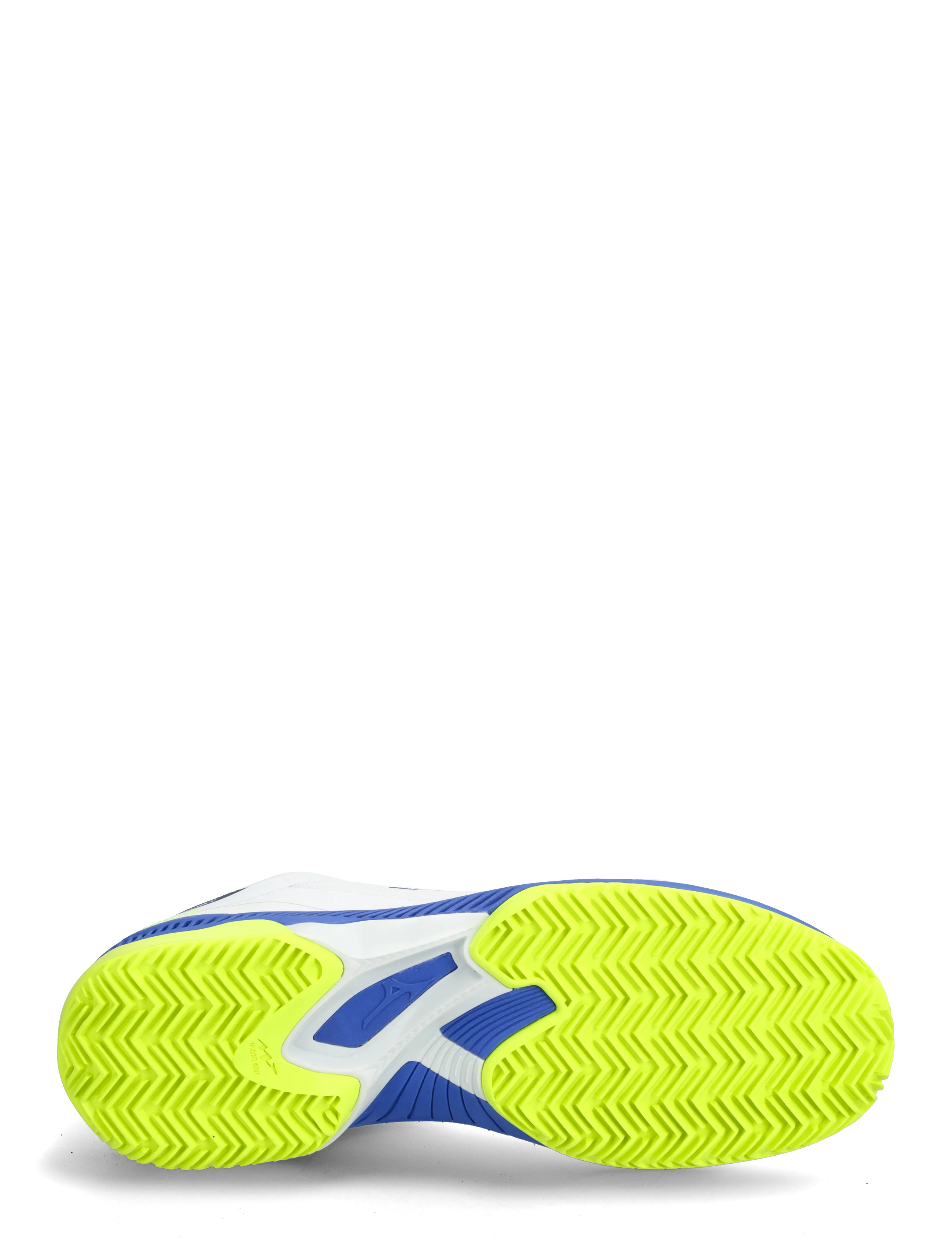 Mizuno - WAVE EXCEED COURT CC(M) - tennisskor - white/dazzling blue/lightning yellow - 4