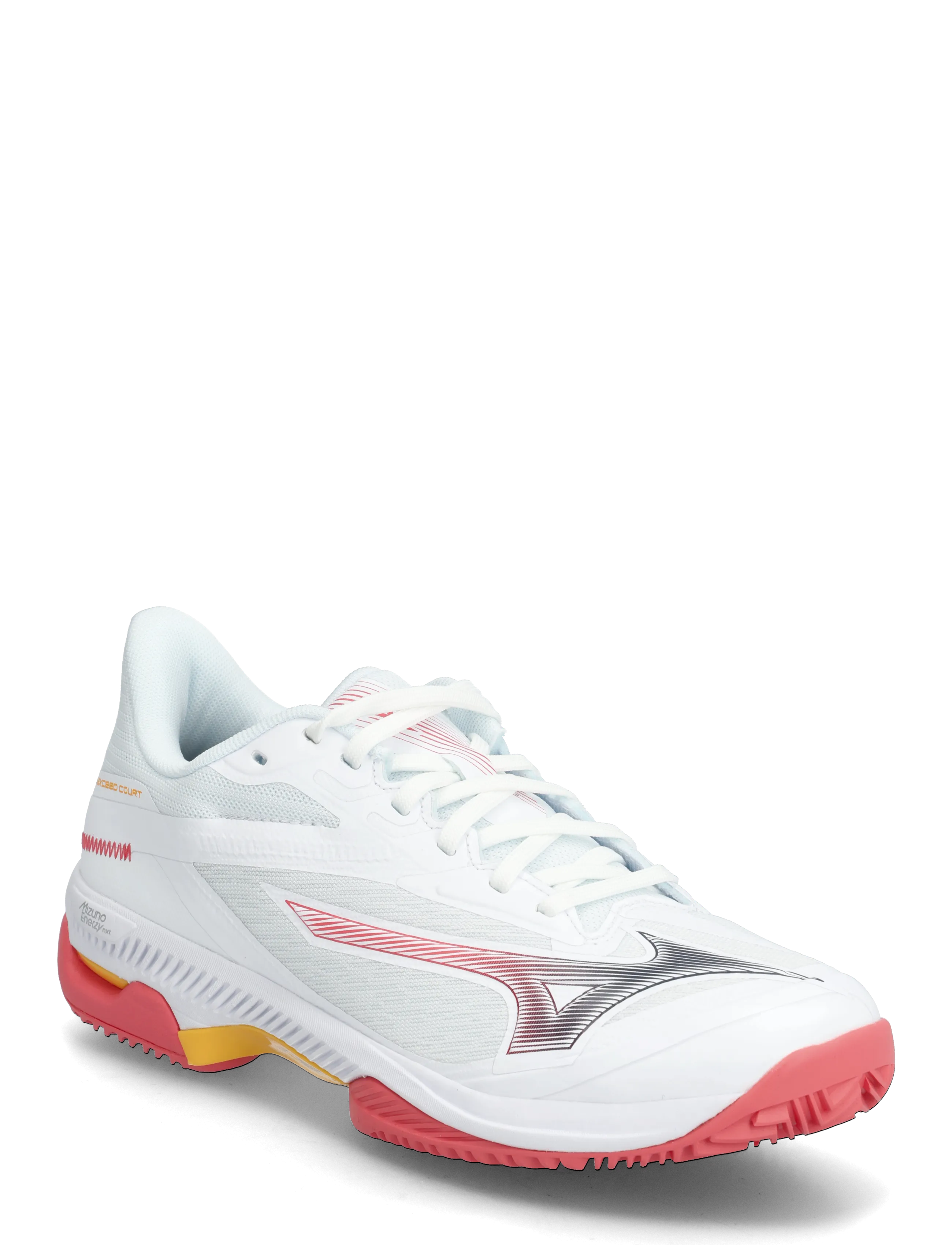 Mizuno WAVE EXCEED COURT CC(W) - Mizuno - WHITE/CALYPSO CORAL/CITRUS / white