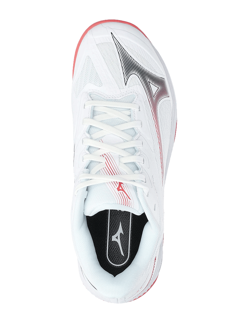 Mizuno - WAVE EXCEED COURT CC(W) - tennis shoes - white/calypso coral/citrus - 3