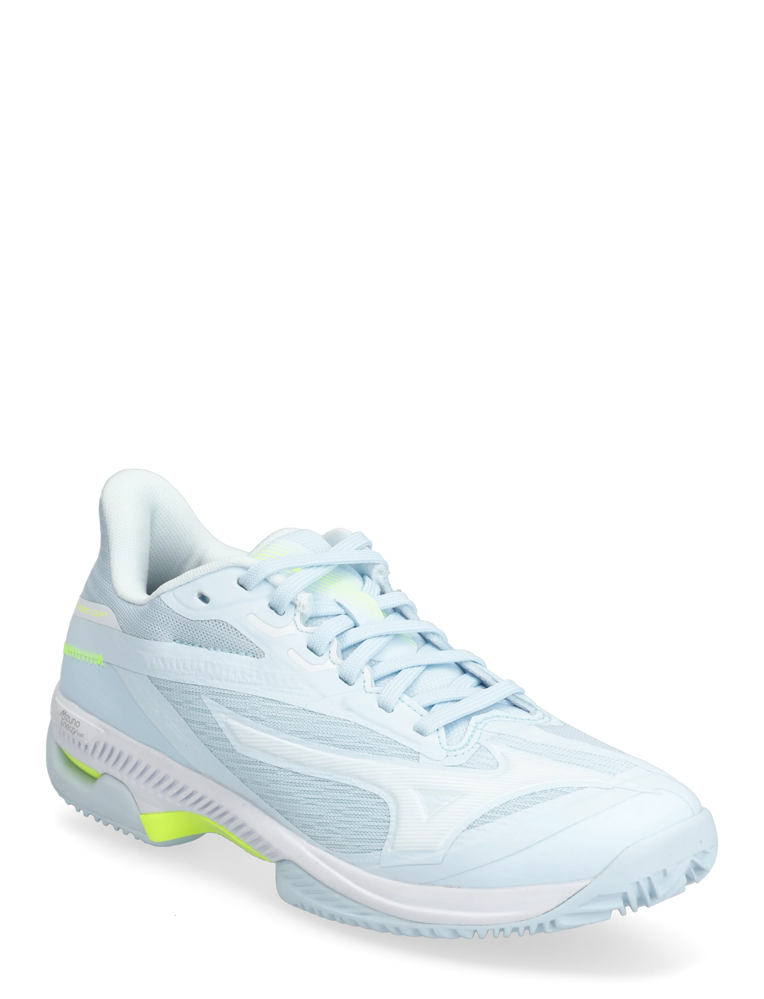 Mizuno WAVE EXCEED COURT CC(W) - Schuhe - ICE WATER/LIGHTNING YELLOW/ANCIENT WATER / blue