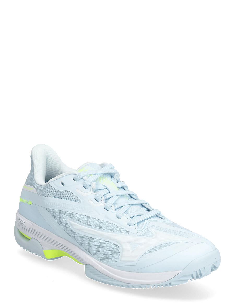 Mizuno - WAVE EXCEED COURT CC(W) - tennisskor - ice water/lightning yellow/ancient water - 0