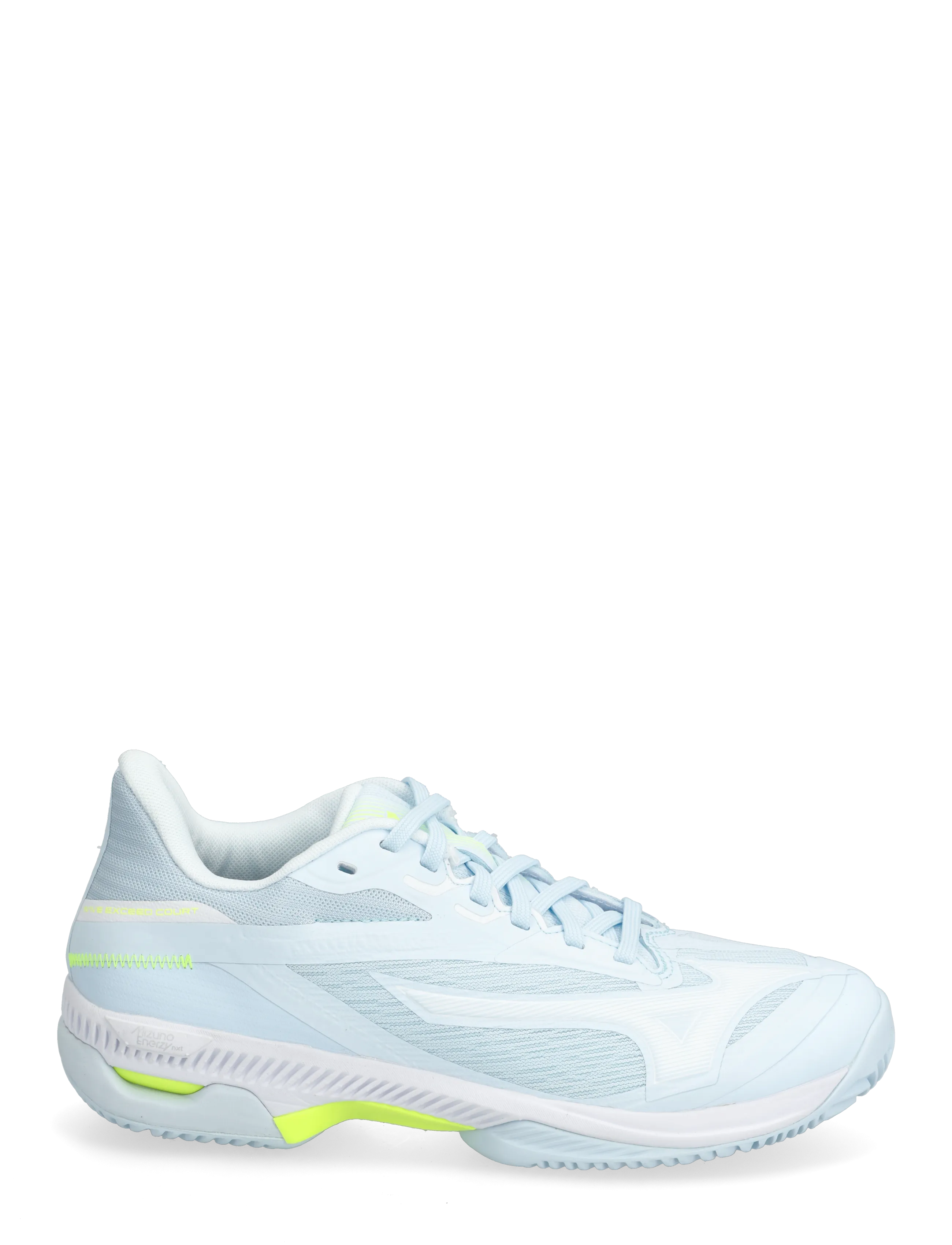 Mizuno - WAVE EXCEED COURT CC(W) - tennisskor - ice water/lightning yellow/ancient water - 1