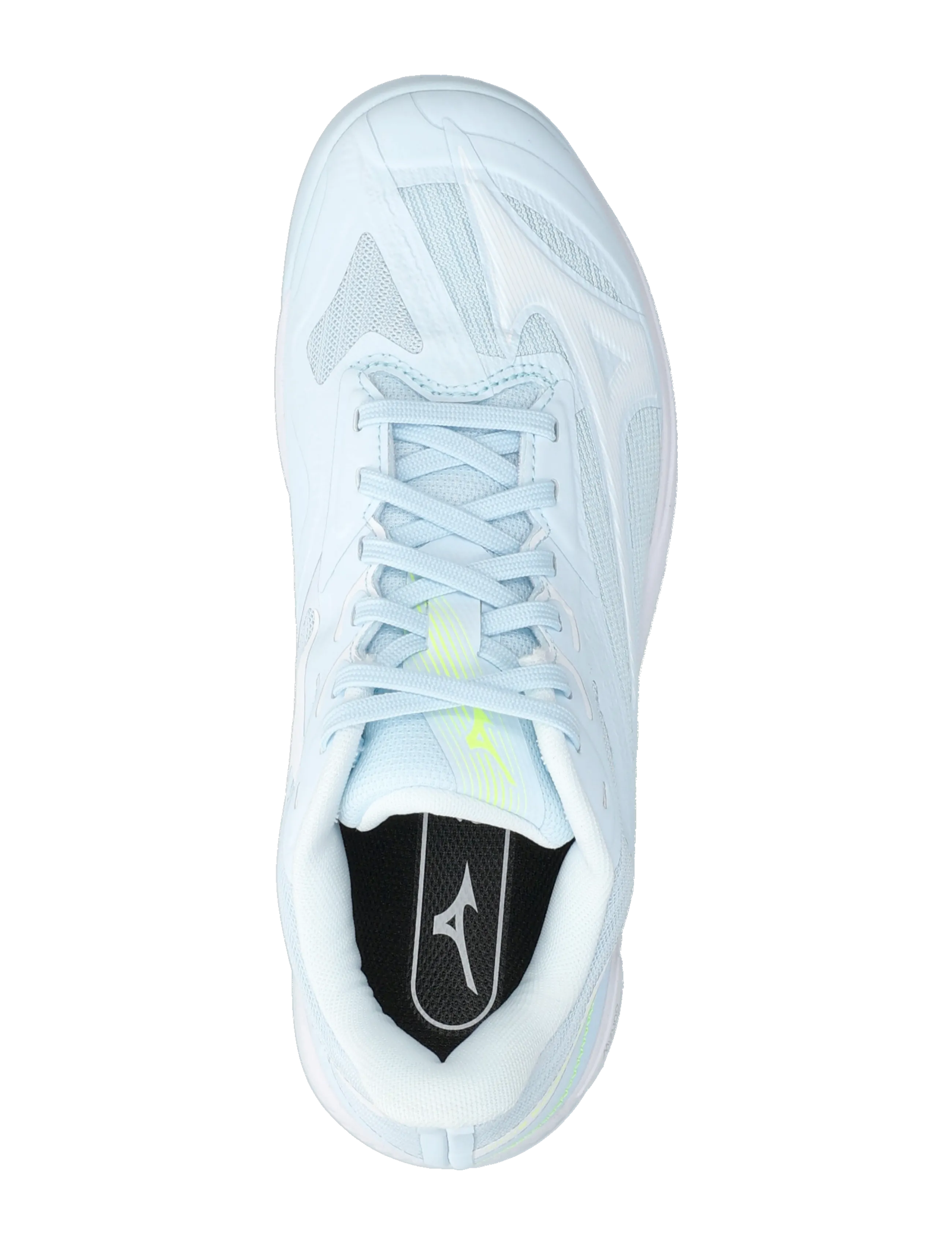 Mizuno - WAVE EXCEED COURT CC(W) - tennisskor - ice water/lightning yellow/ancient water - 3