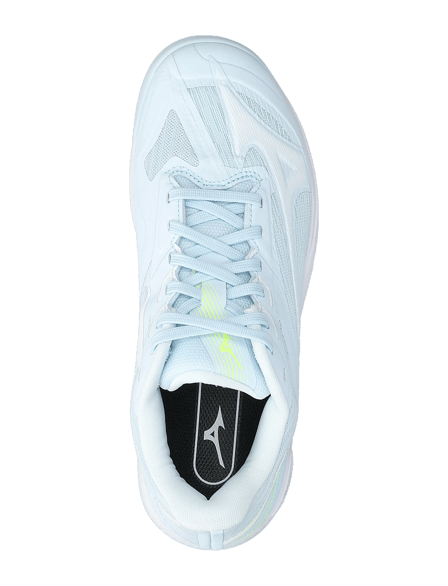 Mizuno - WAVE EXCEED COURT CC(W) - tennisskor - ice water/lightning yellow/ancient water - 3