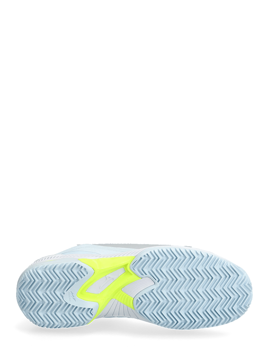 Mizuno - WAVE EXCEED COURT CC(W) - tennisskor - ice water/lightning yellow/ancient water - 4