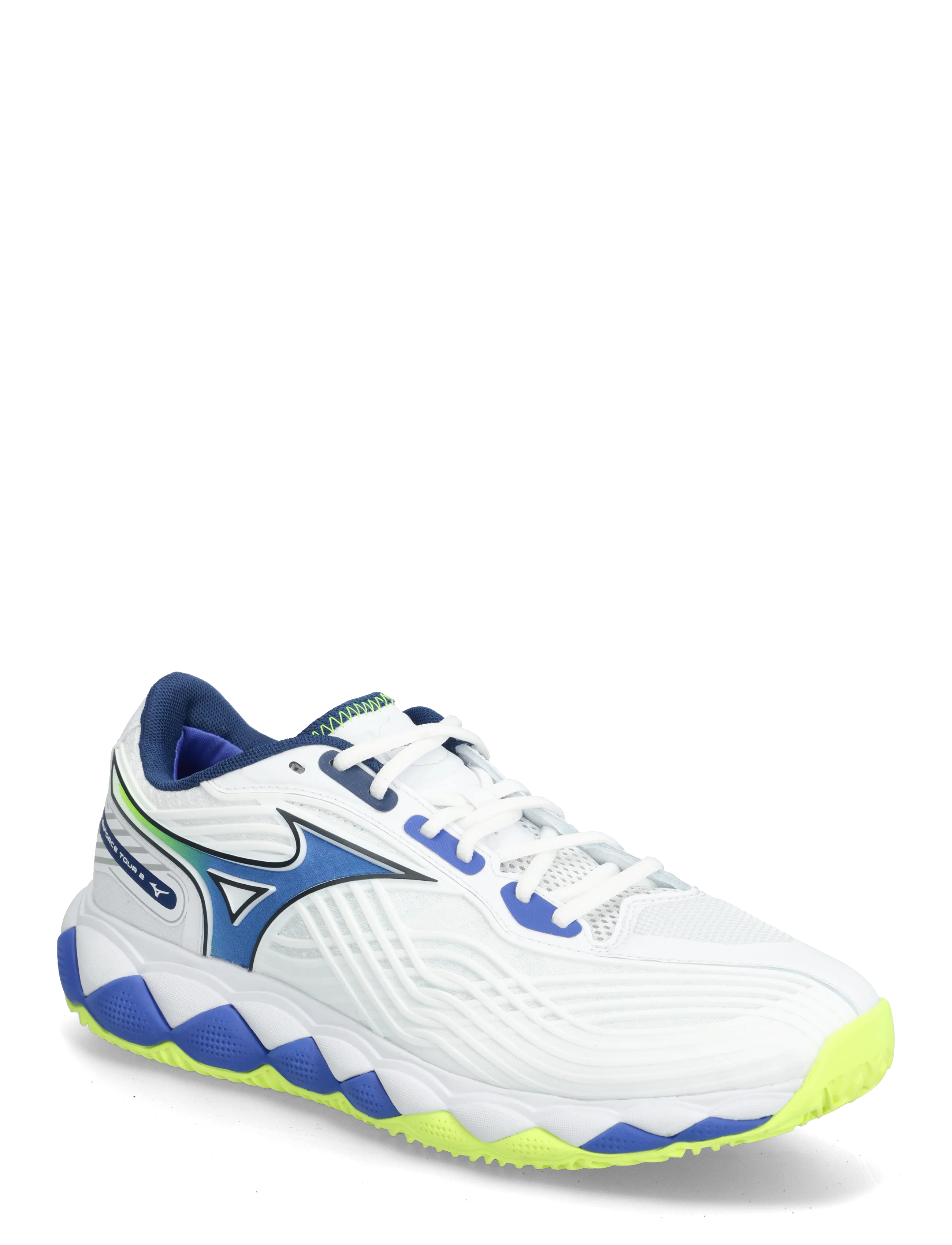 Mizuno WAVE ENFORCE TOUR 2 CC(U) - Deals - WHITE/DAZZLING BLUE/LIGHTNING YELLOW / white