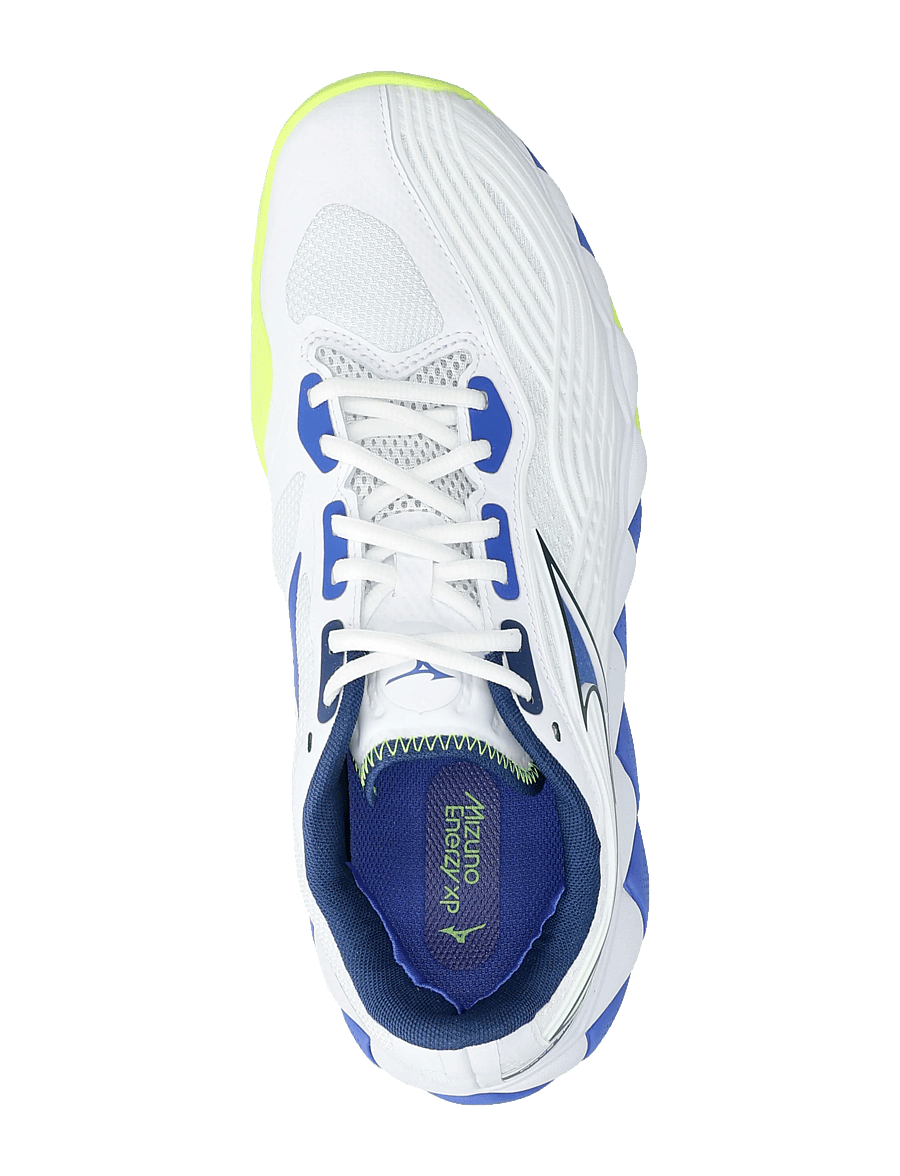 Mizuno - WAVE ENFORCE TOUR 2 CC(U) - tennisskor - white/dazzling blue/lightning yellow - 3