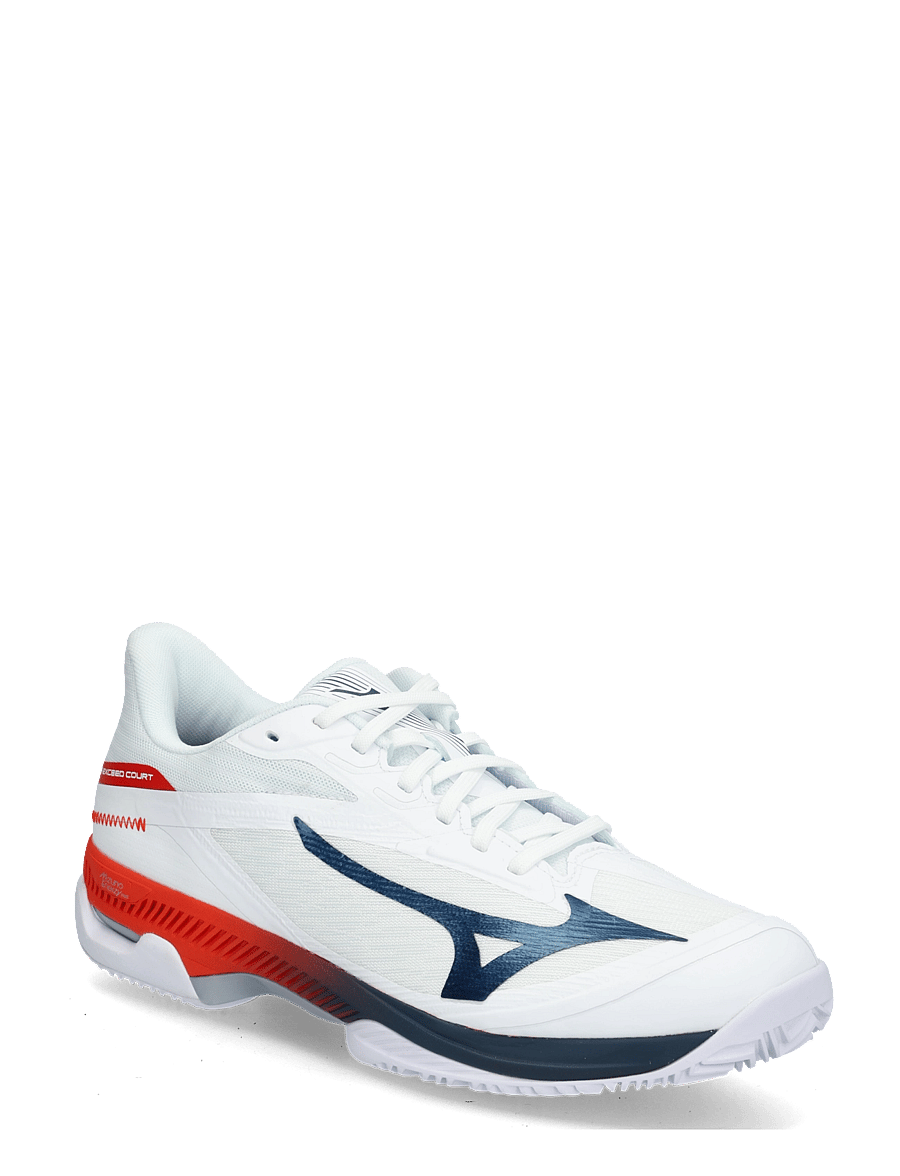 Mizuno - WAVE EXCEED COURT CC(U) - tennisejalatsid - white/insignia blue/orange.com - 0