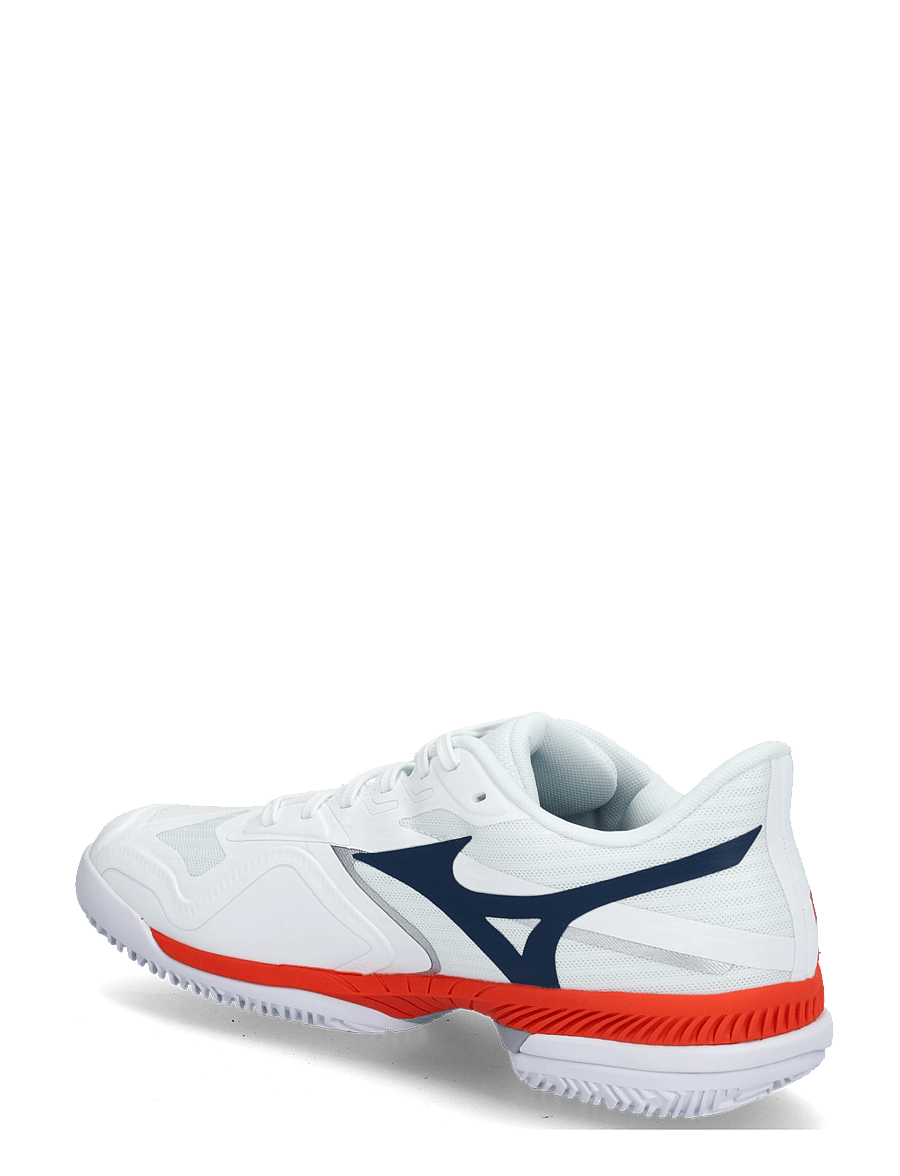 Mizuno - WAVE EXCEED COURT CC(U) - tennisejalatsid - white/insignia blue/orange.com - 1