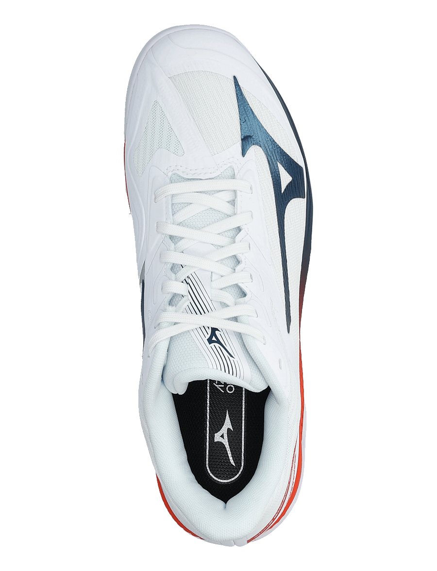 Mizuno - WAVE EXCEED COURT CC(U) - tennisejalatsid - white/insignia blue/orange.com - 3