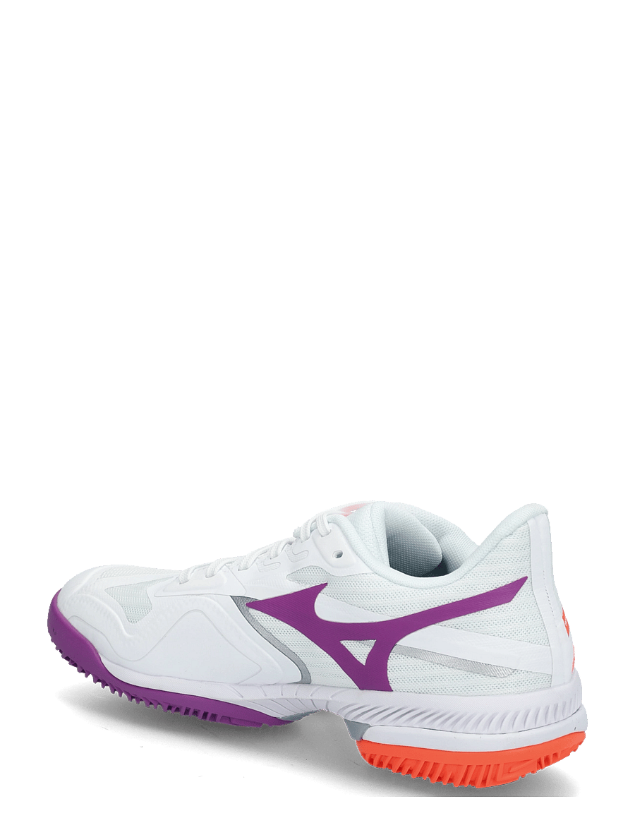Mizuno - WAVE EXCEED COURT CC(W) - tennissko - white/dahlia/lava orange - 1