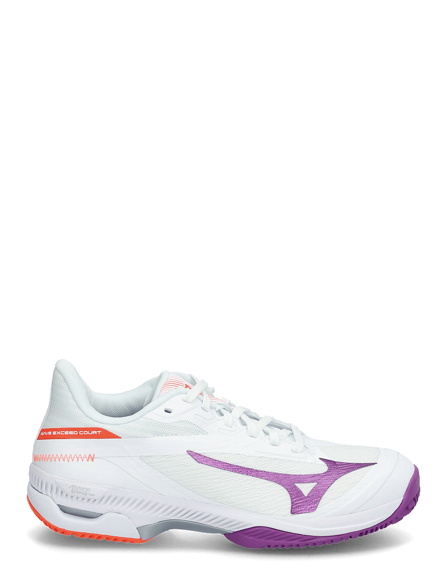 Mizuno - WAVE EXCEED COURT CC(W) - tennisschuhe - white/dahlia/lava orange - 2