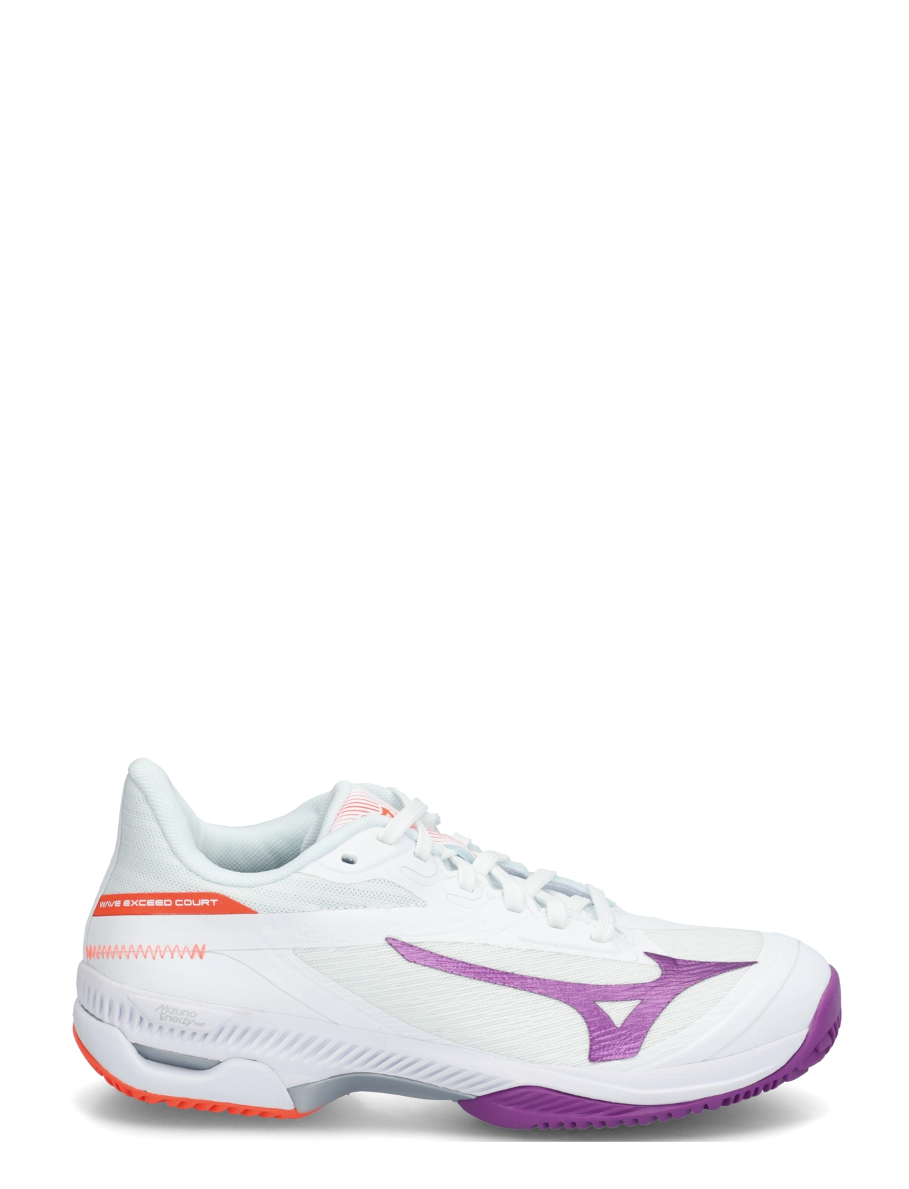 Mizuno - WAVE EXCEED COURT CC(W) - white/dahlia/lava orange - 2