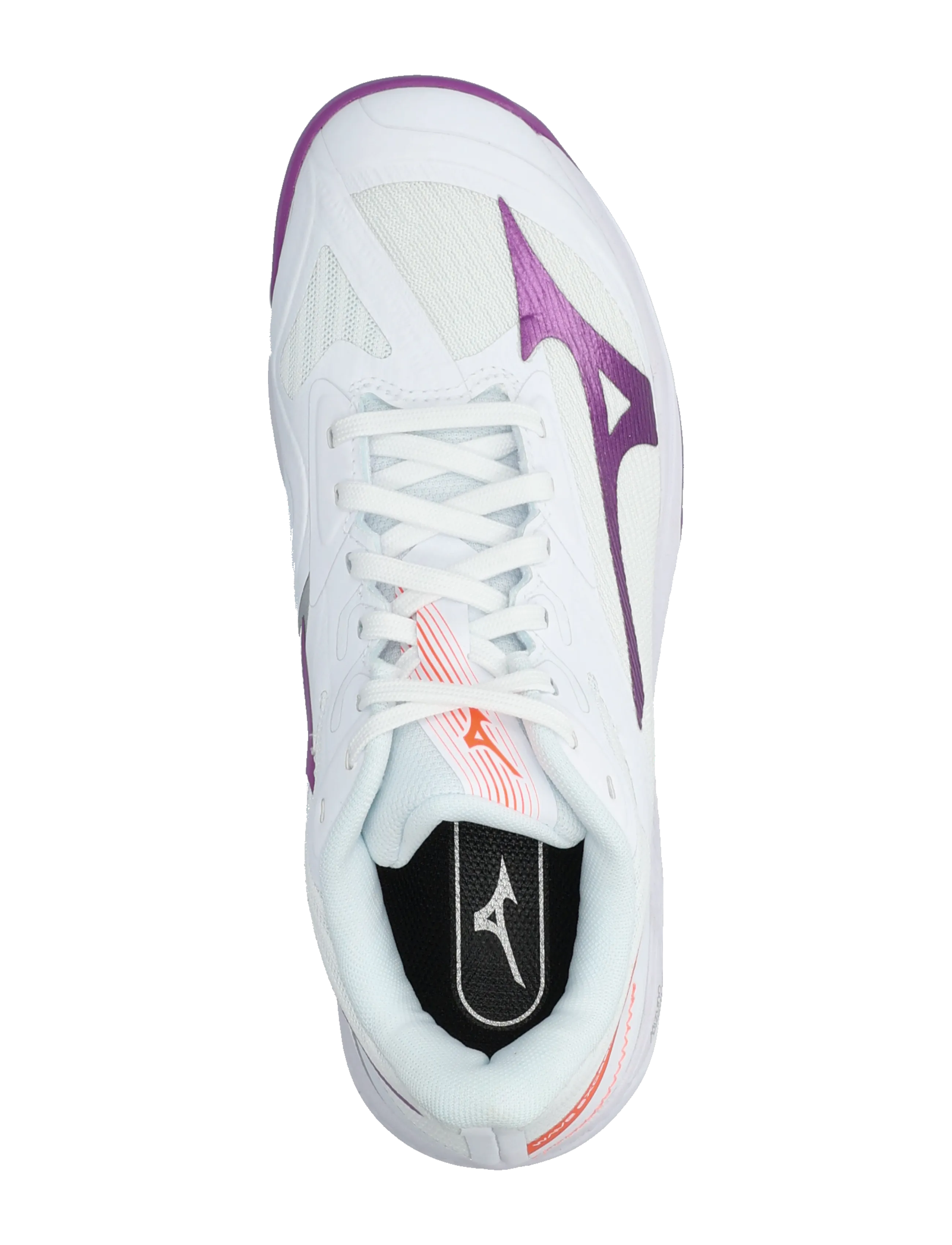 Mizuno - WAVE EXCEED COURT CC(W) - tennisschuhe - white/dahlia/lava orange - 3