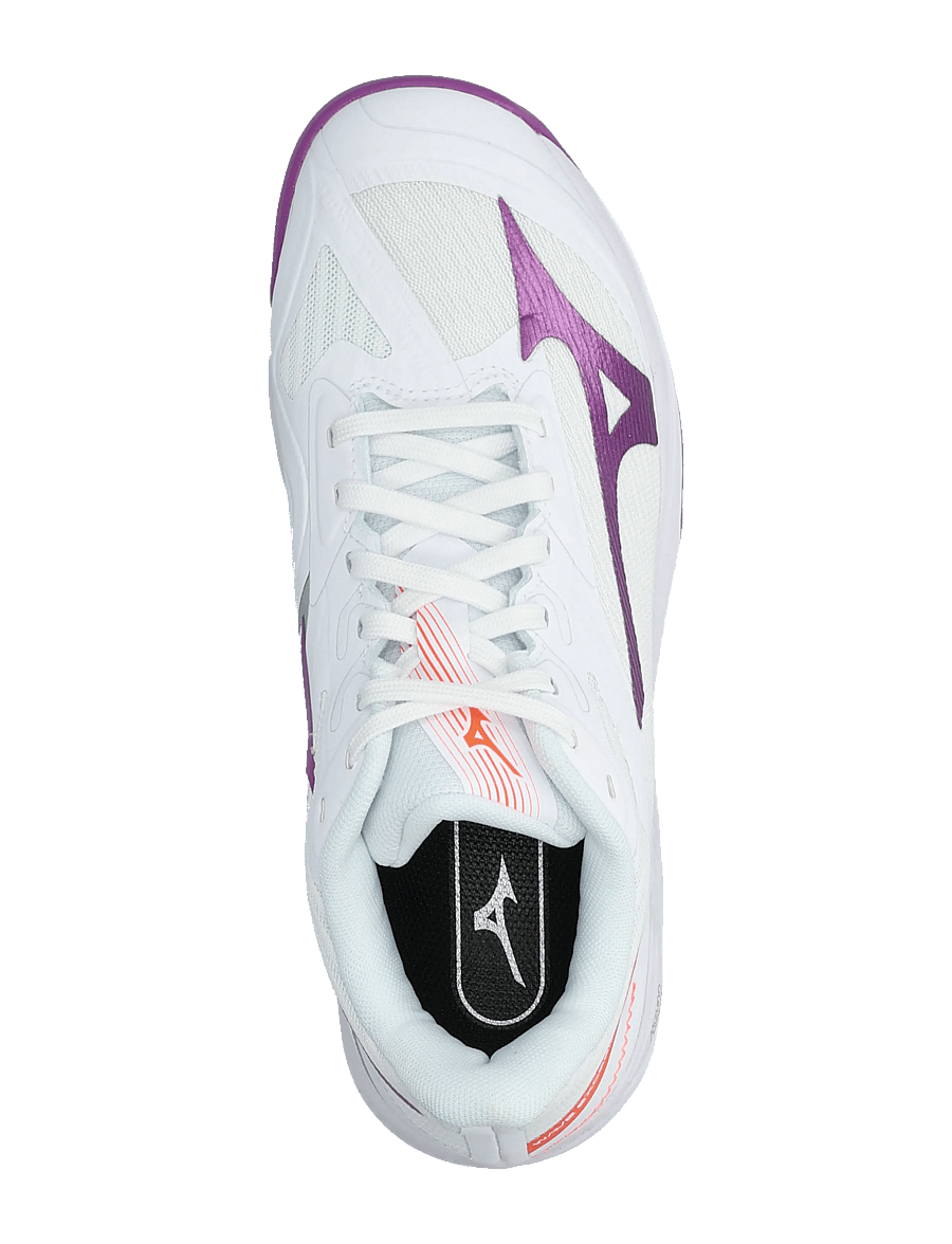 Mizuno - WAVE EXCEED COURT CC(W) - tennisschuhe - white/dahlia/lava orange - 3