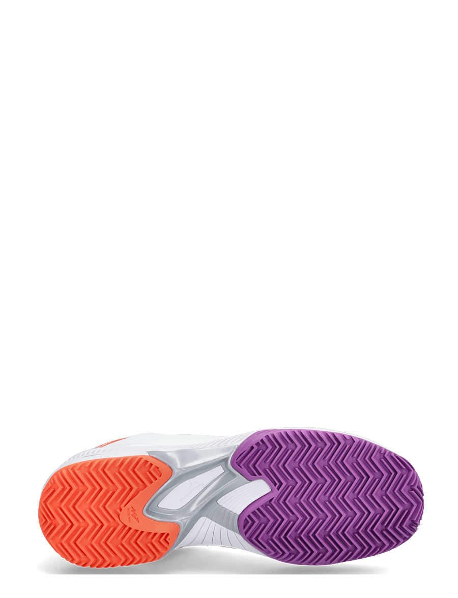 Mizuno - WAVE EXCEED COURT CC(W) - tennissko - white/dahlia/lava orange - 4