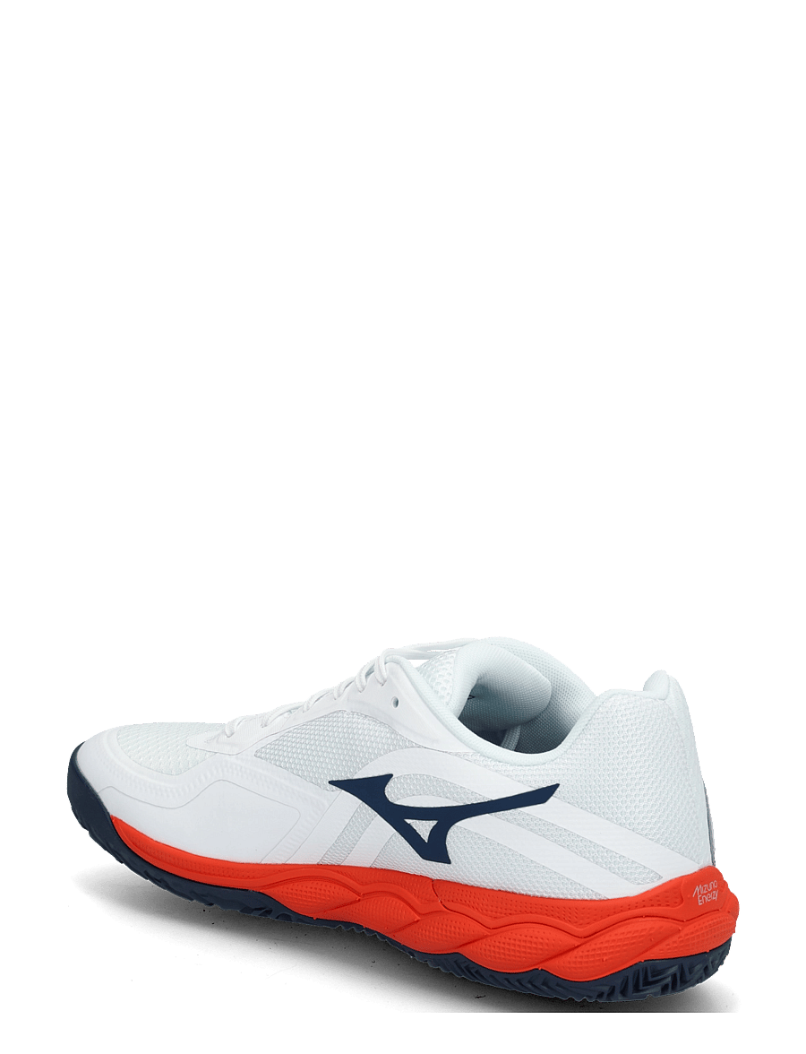Mizuno - WAVE ENFORCE COURT 2 CC(U) - tennissko - white/insignia blue/orange.com - 1