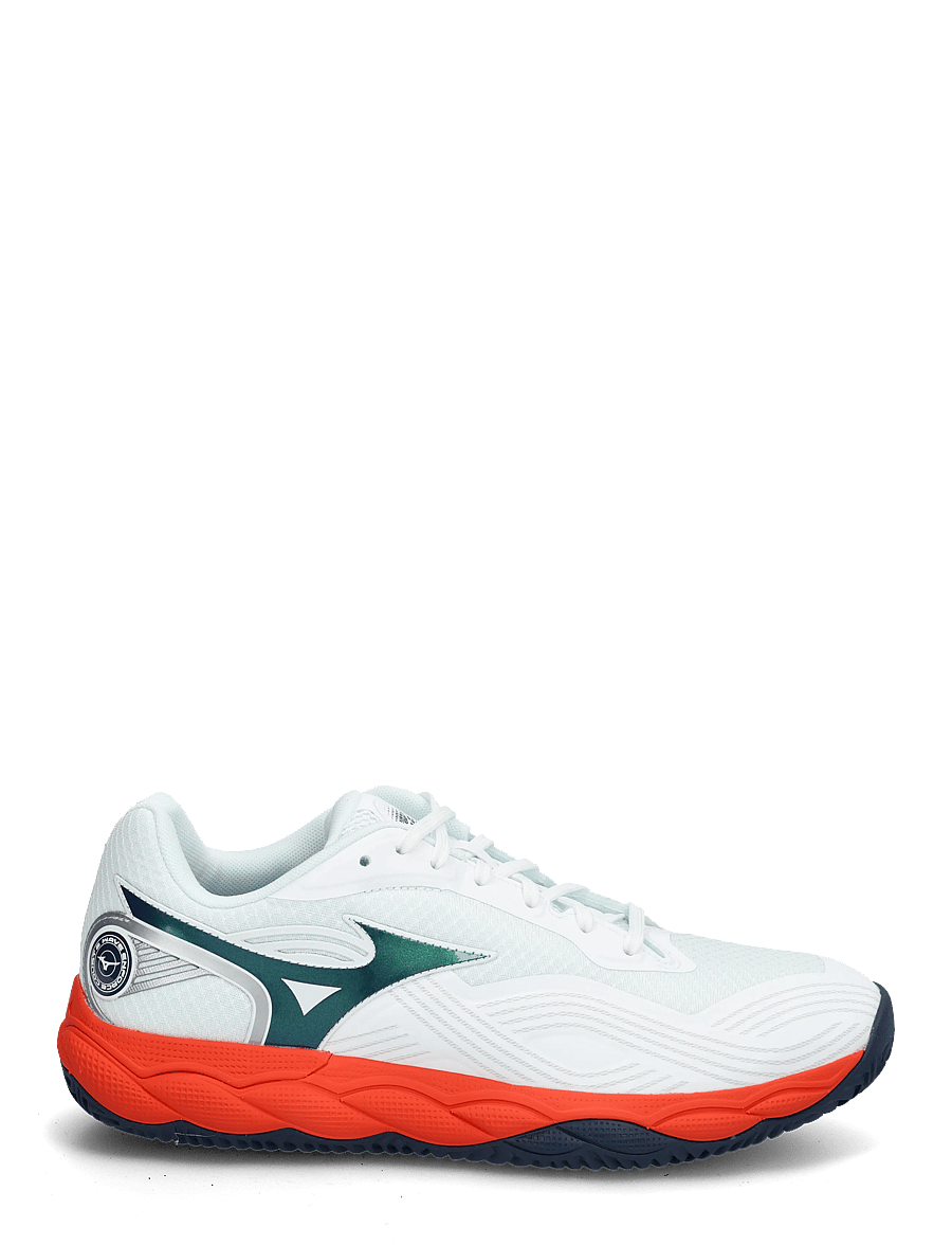 Mizuno - WAVE ENFORCE COURT 2 CC(U) - tennisejalatsid - white/insignia blue/orange.com - 2