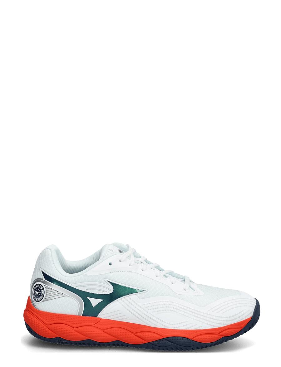 Mizuno - WAVE ENFORCE COURT 2 CC(U) - tennissko - white/insignia blue/orange.com - 2