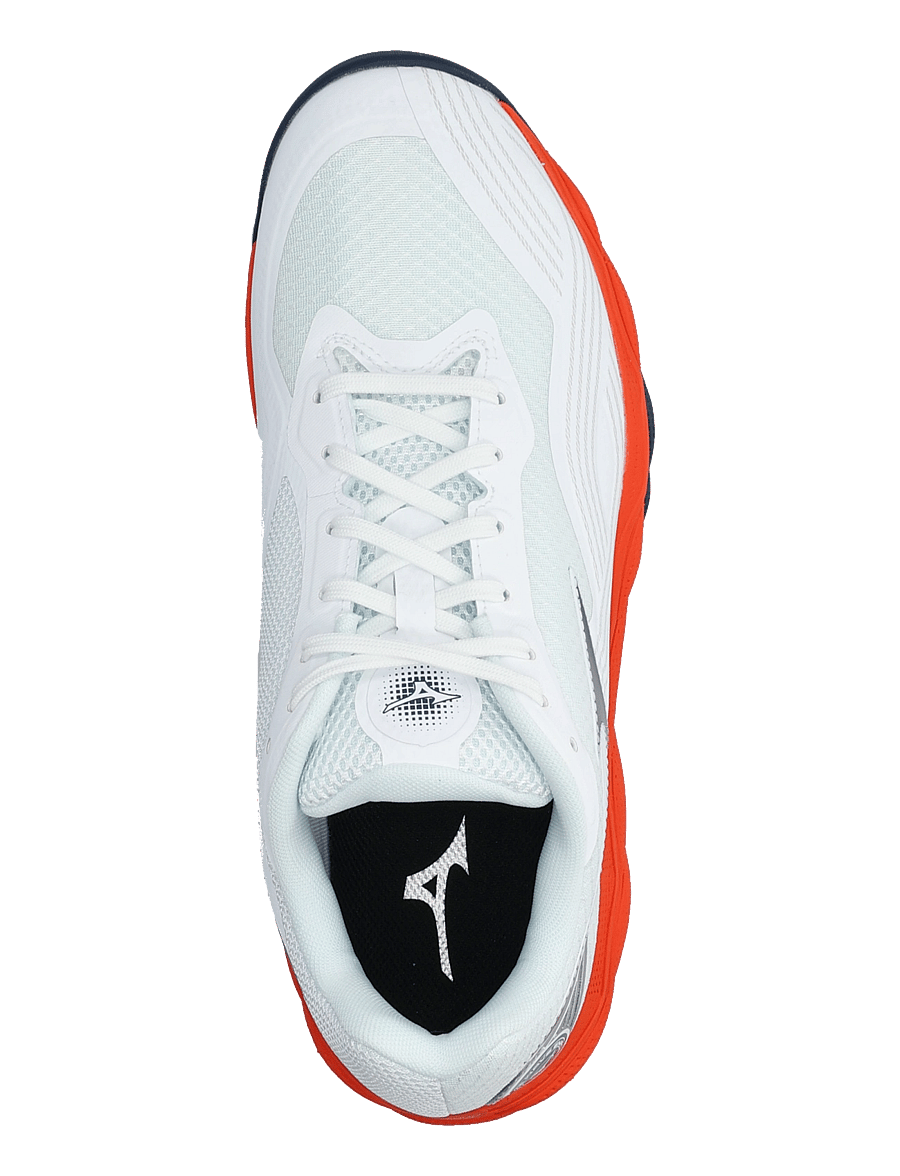 Mizuno - WAVE ENFORCE COURT 2 CC(U) - tennissko - white/insignia blue/orange.com - 3